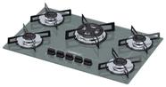 Cooktop chamalux 5 bocas tripla chama prata