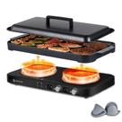 Cooktop de Indução AMZCHEF 2 Queimadores 1800W com Chapa 110V Cooktop de Indução AMZCHEF 2 Queimadores 1800W com Chapa 110V