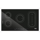 Cooktop de Indução Cinco Bocas EOS 90cm Freezone Preto 9500W ECI05EPF1 220V
