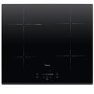 Cooktop de Indução Midea Even Pro com 04 Bocas, 09 Níveis de Potência Preto - CYC40P2