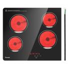 Cooktop Elétrico TOPWISH 24" 4 Bocas 6000W 220-240V