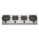 Cooktop elettromec dominó a gás 4 bocas para revestimento 120cm 220v ckg-4q-120-sr-2tla