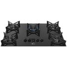 Cooktop Fit Line Fischer 5 Bocas Tc Trempe Iron Vidro Preto Bivolt 36325102672