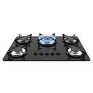 Cooktop Fogatti à Gás FGT 5B TC Vidro Preto Flange Inox