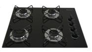 Cooktop Gás 4 Bocas Ultra Chama 127v 220v Preto Bivolt acendimento automatico