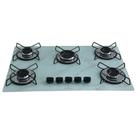 Cooktop Gás 5 Bocas Ultra Chama 127v 220v Bivolt Marmorizado acendimento automatico