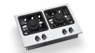 Cooktop Industrial 2 Bocas Em Inox Queimador Duplo 27x27
