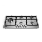 Cooktop invita 5 bocas 90cm inox c/ tripla chama grades ferro fundido a gas bivolt i-ckg-5q-90-xx-3tna