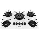 Cooktop Itamaster Tripla Chama 5 Bocas Itatiaia Branco Bivolt 127V 220V com Acendimento Automático