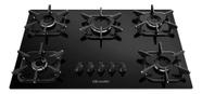 Cooktop Mueller 5 Bocas com Queimador Ultra Chama Preto