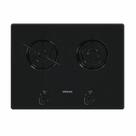 Cooktop Venax Linear Arena 2 Bocas Preto de Embutir a Gás Em Vidro Temperado Bivolt P26180