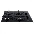 Cooktop Vidro a Gás 4 Bocas 60x46 Bivolt Preto Tron Cooktop Vidro a Gás 4 Bocas 60x46 Bivolt Preto Tron