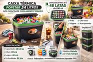 Cooler Caixa Térmica 34 Litros Alças Perfeita para Lanches, Viagens e Uso Diário Antares