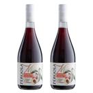 Cooler De Pêssego Vinho Tinto Suave Pérgola 750ml Kit 2 Un