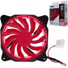 Cooler Fan 14 Led Vermelho 12cm 120x25 120mm 2 Plugs DX-12F - dex