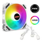 Cooler Fan Branco Pwm 4pin 1700rpm Argb 3pin 66cfm Coolmoon Cooler Fan Branco Pwm 4pin 1700rpm Argb 3pin 66cfm Coolmoon