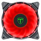 Cooler fan led 120mm vermelho t-dagger ventoinha pc gamer
