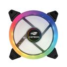 Cooler fan p/ gabinete c3tech f11-l220rgb 120mm led argb (conector 6 pinos)- preto