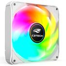 Cooler Fan RGB C3Tech F9-L180WHM, 120mm, 1200 RPM, 9 Lâminas, Molex 4 Pinos, Silencioso - Branco