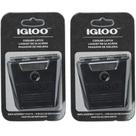 Cooler Latch Igloo Hybrid - Pacote com 2 Unidades (Inox/Plástico Preto)