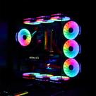 Cooler LED ARGB Fan Gamer Ventoinha Luminoso 120MM 6PIN Gabinete Pc Gamer Desktop Refrigeração