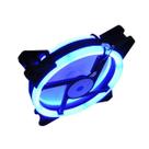 Cooler P/ Gabinete 12x12 Gamer C/ Led Duplo Azul