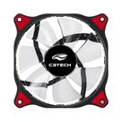 Cooler para Gabinete 120X120 30LED Vermelho STORM C3Tech F7-L130RD