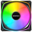 Cooler Para Gabinete Montech RX120 Pro, ARGB, 120mm, Reverse, PMW, Preto
