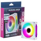 Cooler Para Gabinete Round5 Aurora White ARGB 120mm PWM Branco