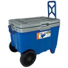 Cooler Térmico Grande 54L Caixa Térmica Com Rodas CROSS Alça Trava e Porta Copos