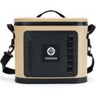 Cooler Vogano Soft Cooler, à prova de vazamentos, 28 latas, cáqui