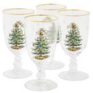 Copa de Pedestal Spode Christmas Tree Dorado 473 mL (Juego de 4)