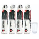 Copo 400ml descartavel liso transparente ps c/200 copaza