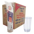 Copo 440ml Descartável Liso Transparent Plástico Caixa C/500