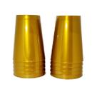 Copo acrilico 200ml dourado c/10un.