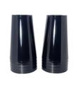 Copo acrilico 200ml preto c/10un.