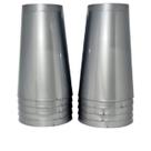 Copo acrilico 300ml prata c/10un.