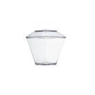 Copo Acrílico Crystal 100ml Com Tampa PIC 101 Plastilânia Pacote 10 Unidades