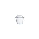 Copo Acrílico Crystal 180ml Diamante com Tampa Plastilânia Pacote 10 Unidades