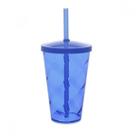 Copo Acrílico Espiral 550ml - Tampa e Canudo