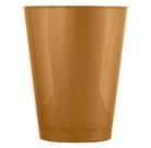 Copo acrilico strawplast 200ml dourado c/10