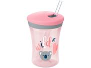 Copo Action Evolution com Canudo 230ml Girl - NUK Copo Action Evolution com Canudo 230ml Girl - NUK