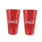 Copo Americano Coca Cola Vidro Vermelho Original 450ml