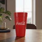 Copo Americano Coca Cola Vidro Vermelho Original 450ml