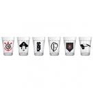 Copo Americano Conjunto 6 Corinthians 190ML Licenciado Futebol