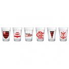 Copo Americano Conjunto 6 Flamengo 190ML Licenciado Futebol