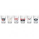 Copo Americano Conjunto 6 São Paulo 190ML Licenciado Futebol Copo Americano Conjunto 6 São Paulo 190ML Licenciado Futebol