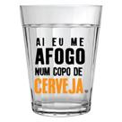 Copo Americano De Vidro Allmix Happy Beer 190ML Ai Eu Me Afogo Num Copo de Cerveja Incolor Copo Americano De Vidro Allmix Happy Beer 190ML Ai Eu Me Afogo Num Copo de Cerveja Incolor