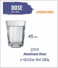 Copo Americano Dose 45ml - Licor - Cachaça - Tequila 01uni