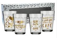 Copo americano kit com 4un 190ml - cafe - Simas